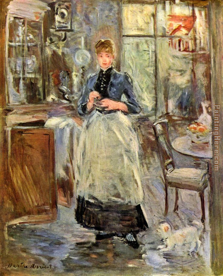 The Dining Room painting - Berthe Morisot The Dining Room art painting